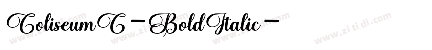 ColiseumC-BoldItalic字体转换