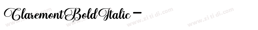 ClaremontBoldItalic字体转换 ClaremontBoldItalic字体转换