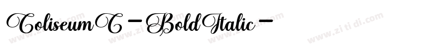 ColiseumC-BoldItalic字体转换