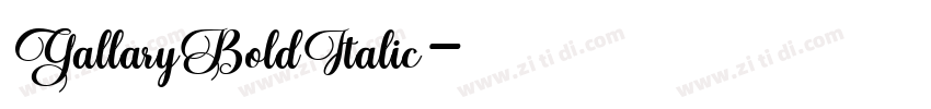 GallaryBoldItalic字体转换 GallaryBoldItalic字体转换