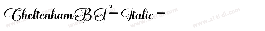 CheltenhamBT-Italic字体转换