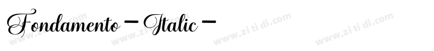 Fondamento-Italic字体转换