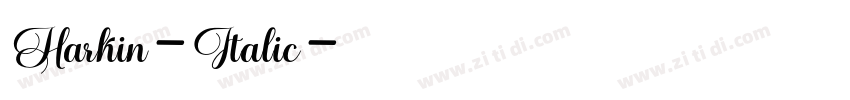 Harkin-Italic字体转换