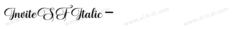 InviteSFItalic字体转换
