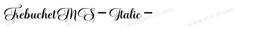 TrebuchetMS-Italic字体转换