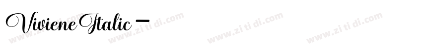 VivieneItalic字体转换 VivieneItalic字体转换