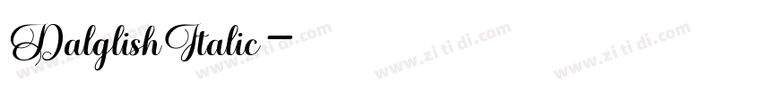 DalglishItalic字体转换