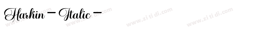 Harkin-Italic字体转换