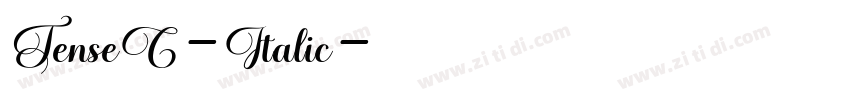 TenseC-Italic字体转换