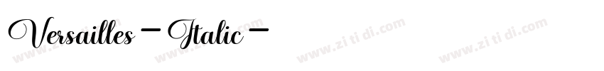 Versailles-Italic字体转换