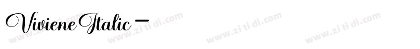VivieneItalic字体转换 VivieneItalic字体转换