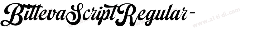 BittevaScriptRegular字体转换