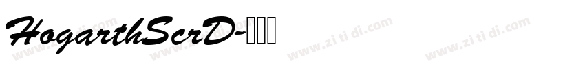 HogarthScrD字体转换