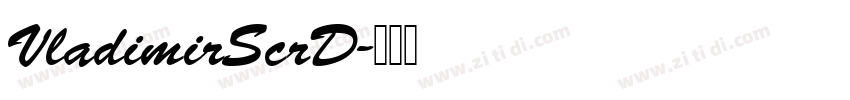 VladimirScrD字体转换