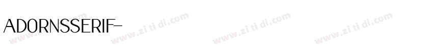 AdornSSerif字体转换
