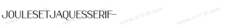 JoulesetJaquesSerif字体转换