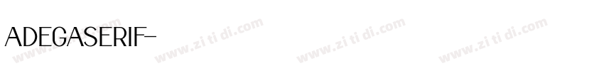 AdegaSerif字体转换