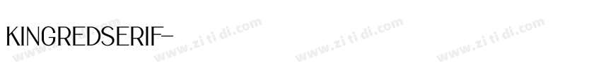 KingredSerif字体转换