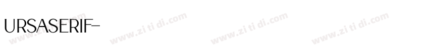 UrsaSerif字体转换