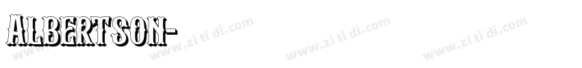 Albertson字体转换
