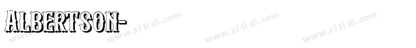 Albertson字体转换
