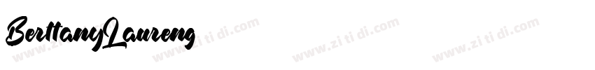 BerttanyLaureng字体转换