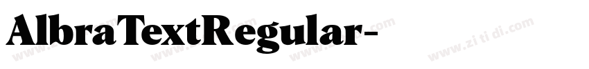 AlbraTextRegular字体转换 AlbraTextRegular字体转换