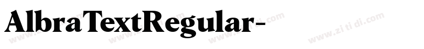 AlbraTextRegular字体转换 AlbraTextRegular字体转换