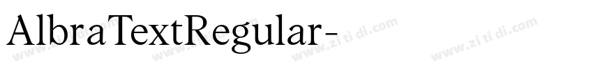 AlbraTextRegular字体转换 AlbraTextRegular字体转换