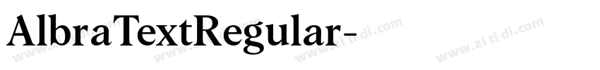 AlbraTextRegular字体转换 AlbraTextRegular字体转换