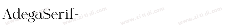AdegaSerif字体转换