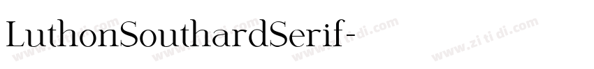 LuthonSouthardSerif字体转换