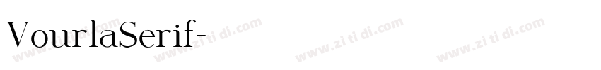 VourlaSerif字体转换