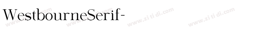WestbourneSerif字体转换