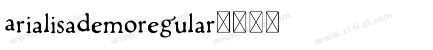 ArialisaDemoRegular字体转换