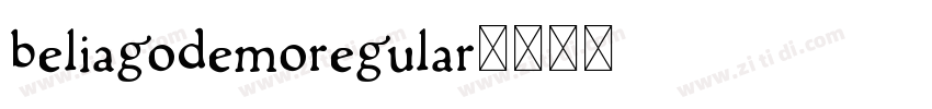 BeliagoDemoRegular字体转换