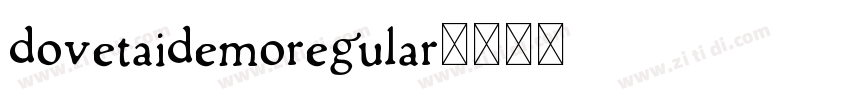 DovetaiDemoRegular字体转换