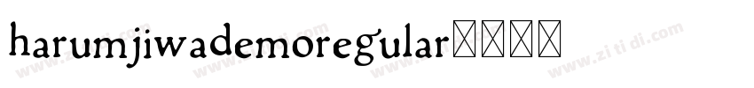 HarumjiwaDemoRegular字体转换