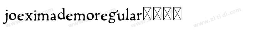 JoeximaDemoRegular字体转换