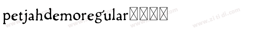 PetjahDemoRegular字体转换