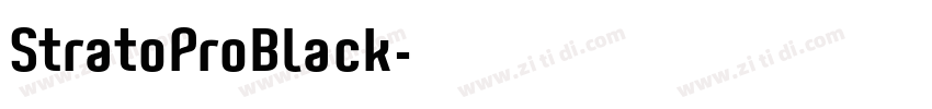 StratoProBlack字体转换