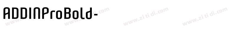 ADDINProBold字体转换