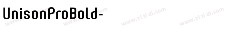 UnisonProBold字体转换 UnisonProBold字体转换
