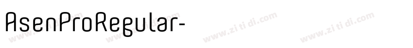 AsenProRegular字体转换