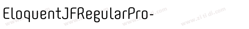 EloquentJFRegularPro字体转换