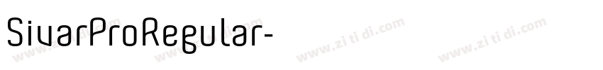 SivarProRegular字体转换