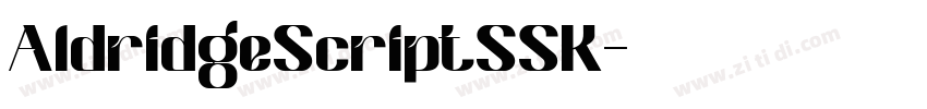 AldridgeScriptSSK字体转换