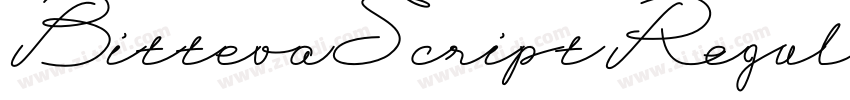 BittevaScriptRegular字体转换