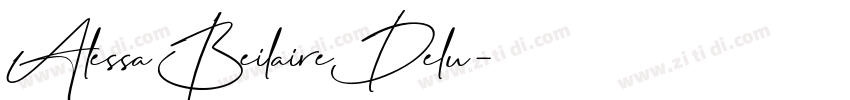 AlessaBeilaireDelu字体转换