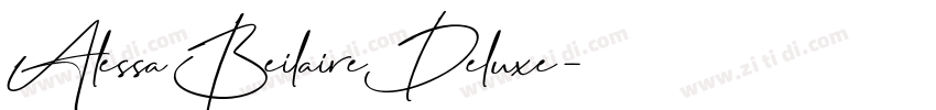 AlessaBeilaireDeluxe字体转换